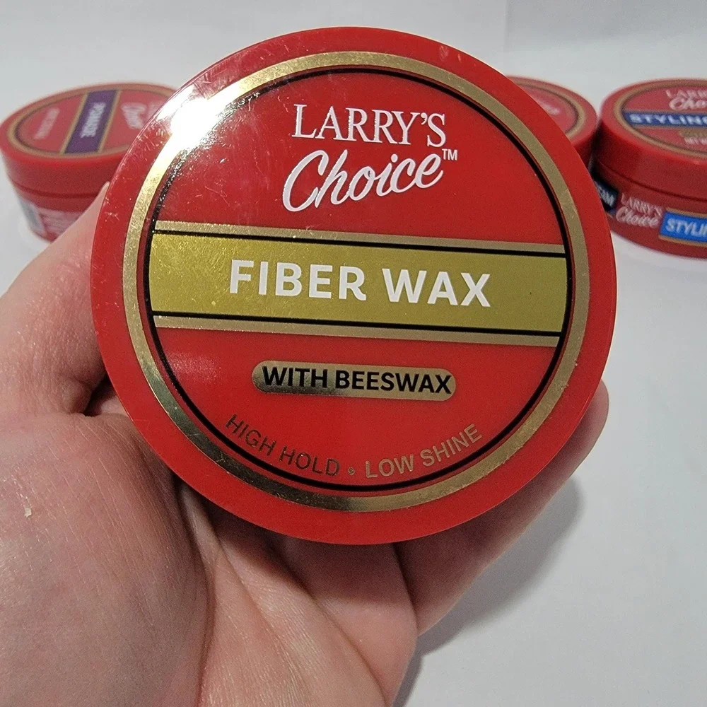 Larrys Choice Hair Set 4 Pack Pomade Fiber Wax Putty Styling Cream 2.22oz